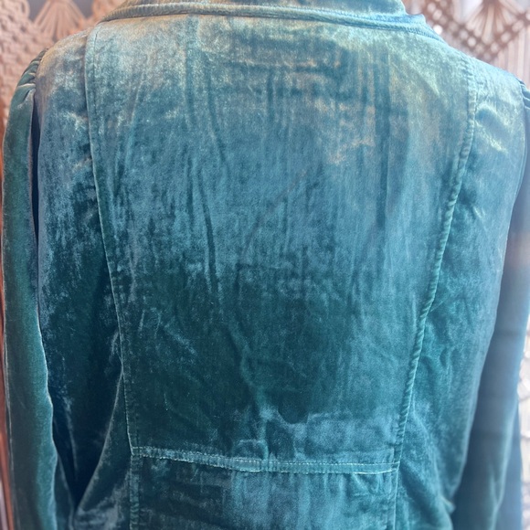 Torrid Teal Velvet Women's Moto Jacket NWT - Picture 6 of 10